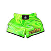 Melt Acid Green Print Muay Thai Boxing Shorts-grizzshop