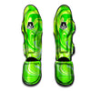 Melt Acid Green Print Muay Thai Shin Guards-grizzshop