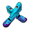 Melt Acid Turquoise Print Muay Thai Shin Guards-grizzshop