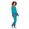 Melt Acid Turquoise Print Women's Pajamas-grizzshop