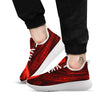 Melt Red Acid Print White Athletic Shoes-grizzshop