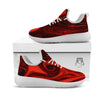 Melt Red Acid Print White Athletic Shoes-grizzshop