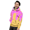 Melted Ice Cream Pink Print Men's Hoodie-grizzshop