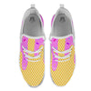 Melted Ice Cream Pink Print White Athletic Shoes-grizzshop