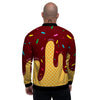 Melted Ice Cream Print Men's Bomber Jacket-grizzshop