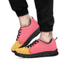 Melted Strawberry Ice Cream Print Black Sneaker-grizzshop