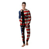 Memorial War American Flag Print Men's Pajamas-grizzshop