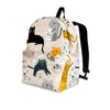 Meow Cat Print Backpack-grizzshop