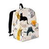 Meow Cat Print Backpack-grizzshop