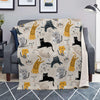 Meow Cat Print Blanket-grizzshop