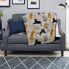 Meow Cat Print Blanket-grizzshop