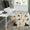 Meow Cat Print Floor Mat-grizzshop