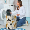 Meow Cat Print Laundry Basket-grizzshop