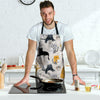 Meow Cat Print Men's Apron-grizzshop