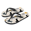 Meow Cat Print Men's Flip Flops-grizzshop