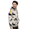 Meow Cat Print Men's Hoodie-grizzshop