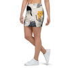 Meow Cat Print Mini Skirt-grizzshop