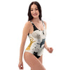 Meow Cat Print One Piece Swimsuite-grizzshop