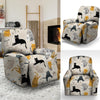 Meow Cat Print Recliner Cover-grizzshop