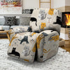 Meow Cat Print Recliner Cover-grizzshop