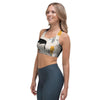 Meow Cat Print Sports Bra-grizzshop