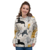 Meow Cat Print Women's Hoodie-grizzshop