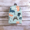 Meow Meow Cat Print Backpack-grizzshop