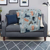 Meow Meow Cat Print Blanket-grizzshop