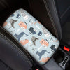 Meow Meow Cat Print Car Console Cover-grizzshop