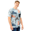 Meow Meow Cat Print Men T Shirt-grizzshop