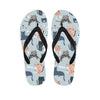 Meow Meow Cat Print Men's Flip Flops-grizzshop