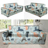 Meow Meow Cat Print Sofa Cover-grizzshop