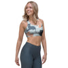 Meow Meow Cat Print Sports Bra-grizzshop