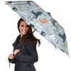 Meow Meow Cat Print Umbrella-grizzshop