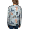 Meow Meow Cat Print Women's Sweatshirt-grizzshop