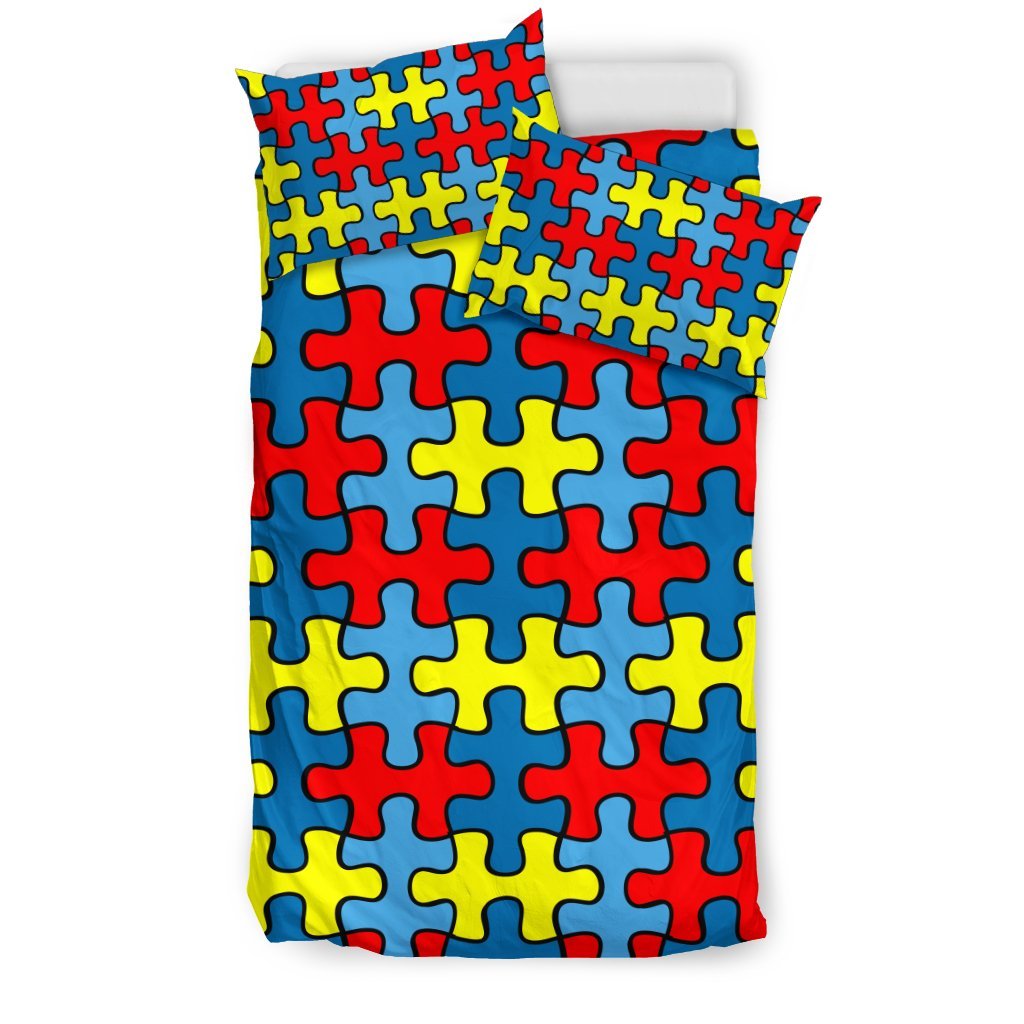 Merchandise Autism Awareness Duvet Cover Bedding Set-grizzshop