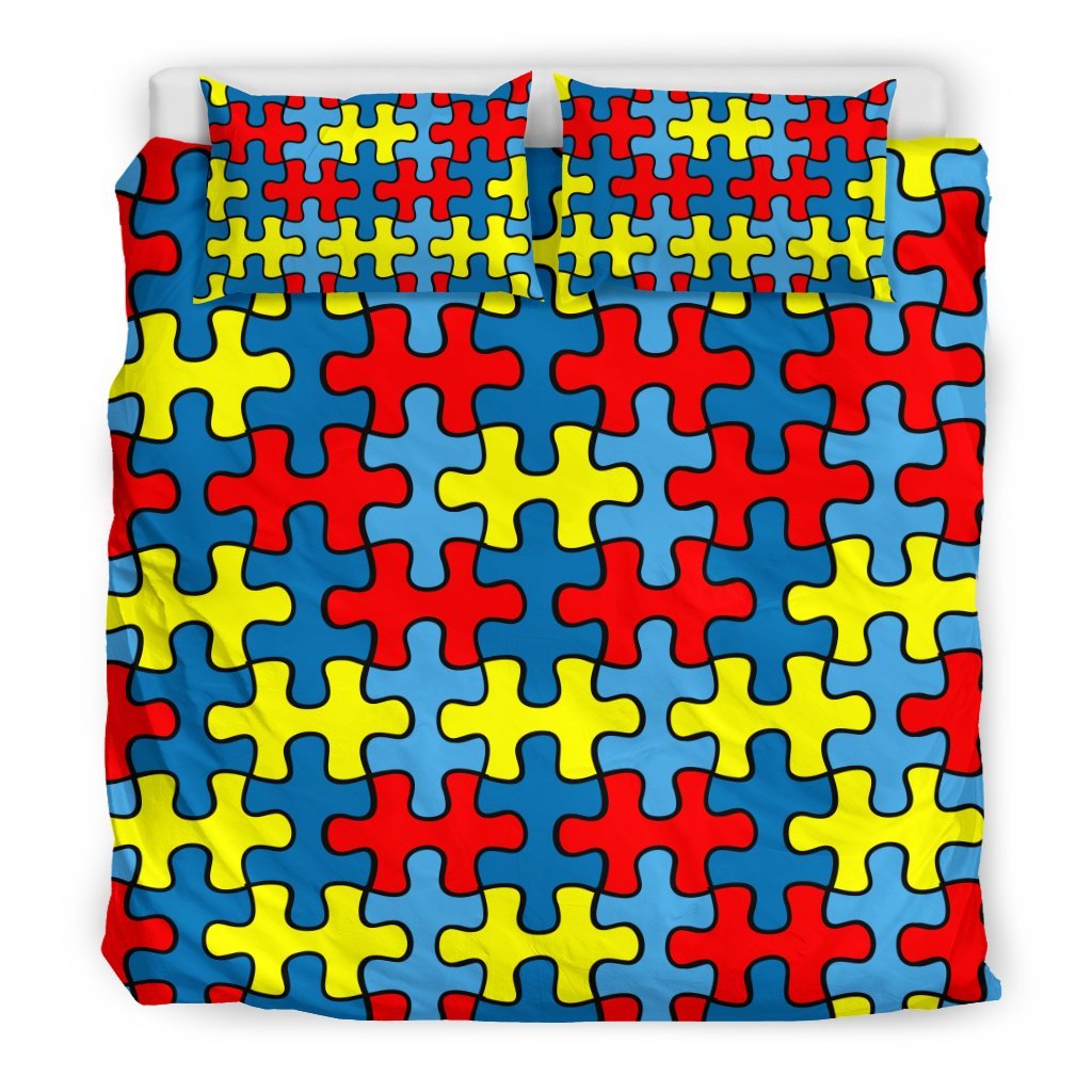 Merchandise Autism Awareness Duvet Cover Bedding Set-grizzshop