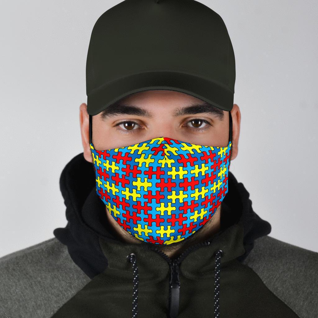 Merchandise Autism Awareness Face Mask-grizzshop