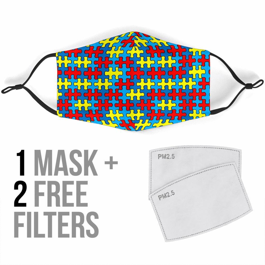 Merchandise Autism Awareness Face Mask-grizzshop