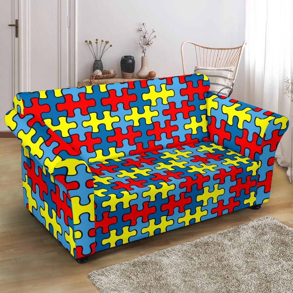 Merchandise Autism Awareness Loveseat Cover-grizzshop