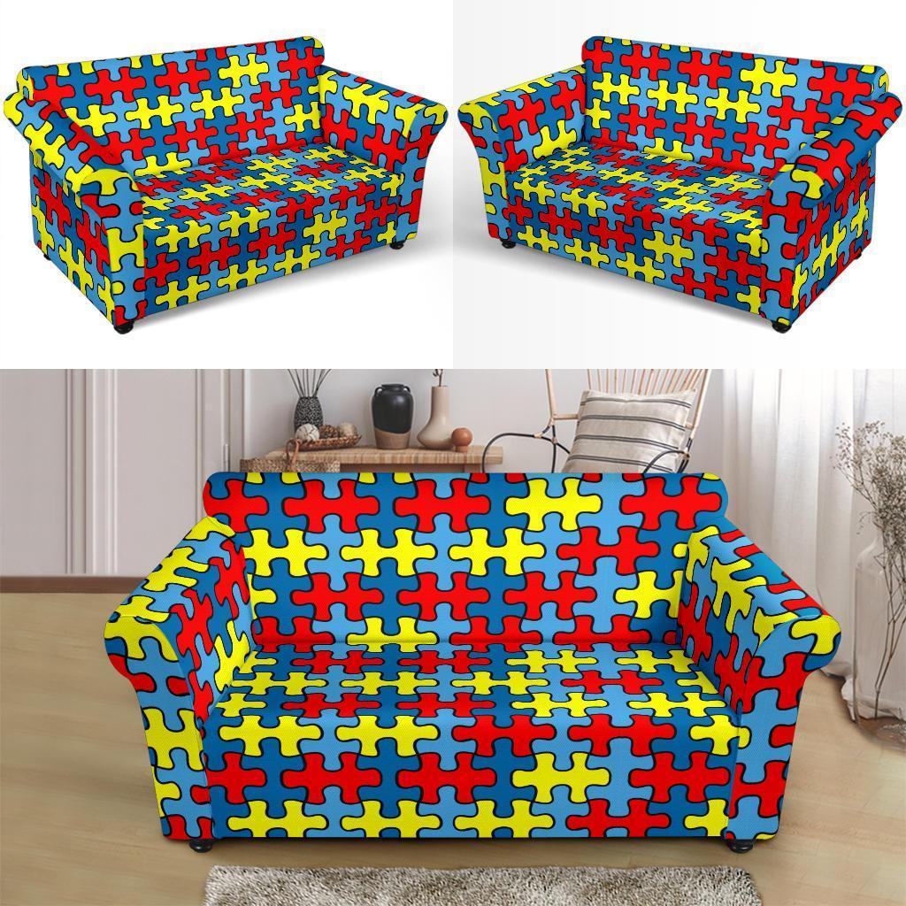 Merchandise Autism Awareness Loveseat Cover-grizzshop