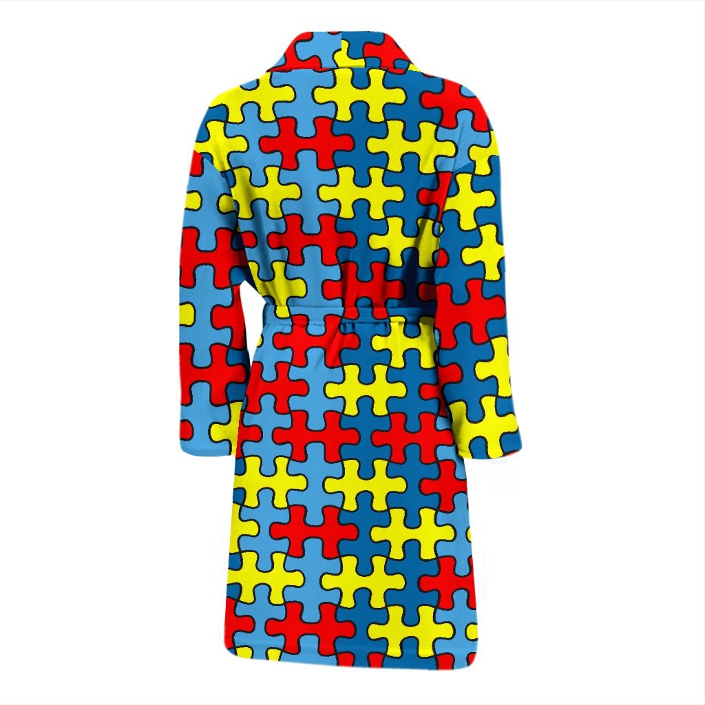 Merchandise Autism Awareness Men Long Robe-grizzshop