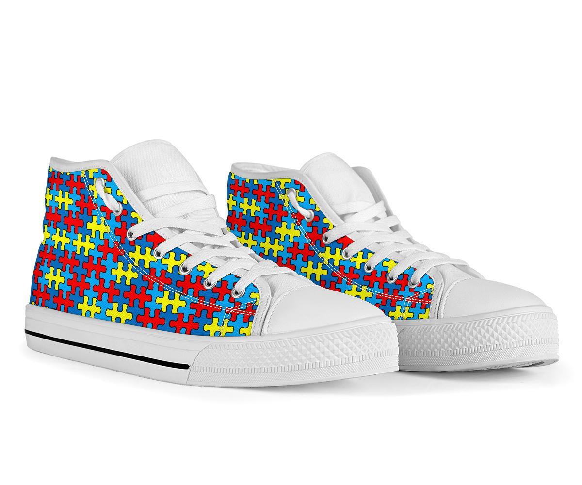 Merchandise Autism Awareness Men Women's High Top Shoes-grizzshop