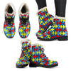 Merchandise Autism Awareness Pattern Print Comfy Winter Boots-grizzshop