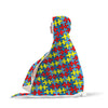 Merchandise Autism Awareness Pattern Print Hooded Blanket-grizzshop