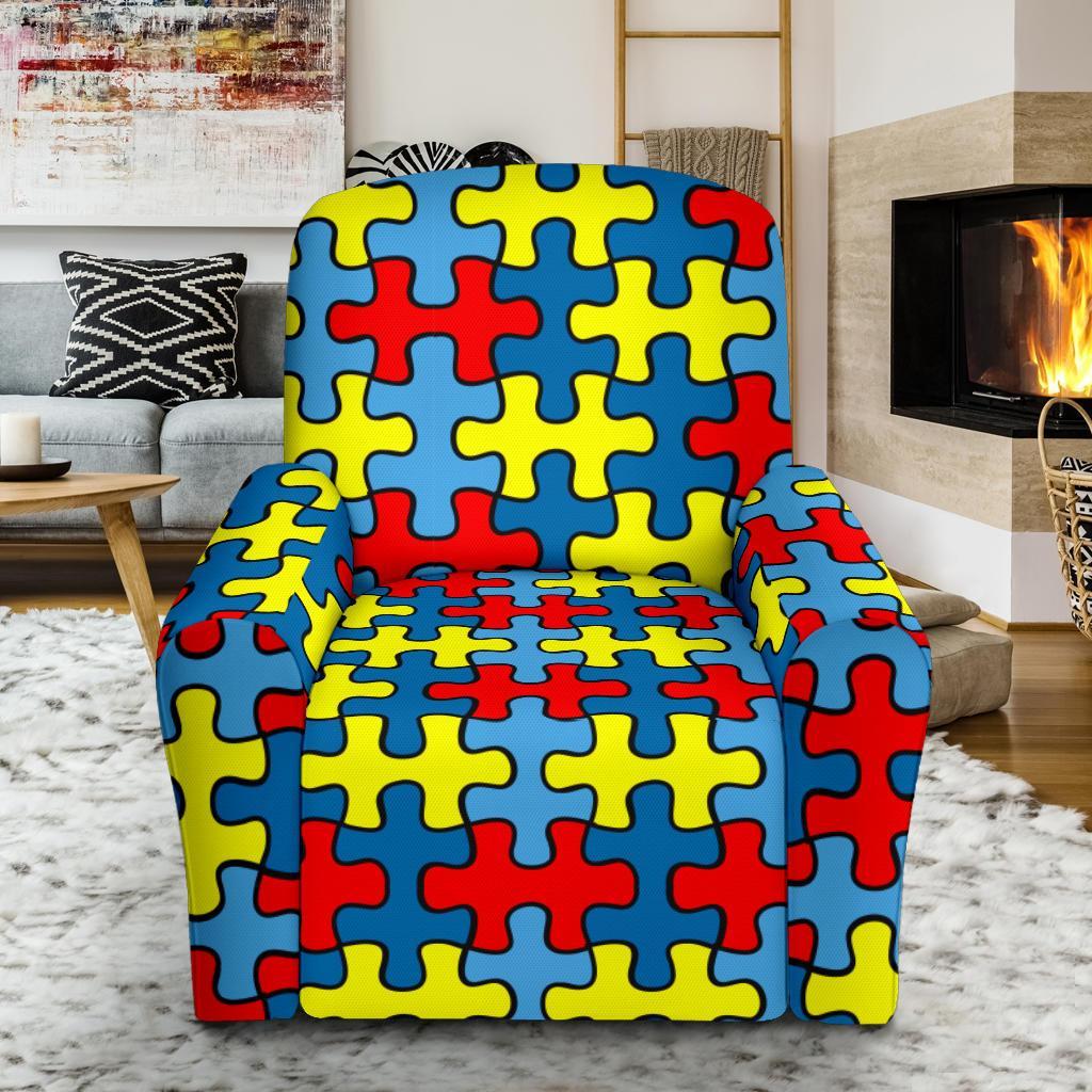 Merchandise Autism Awareness Recliner Cover-grizzshop