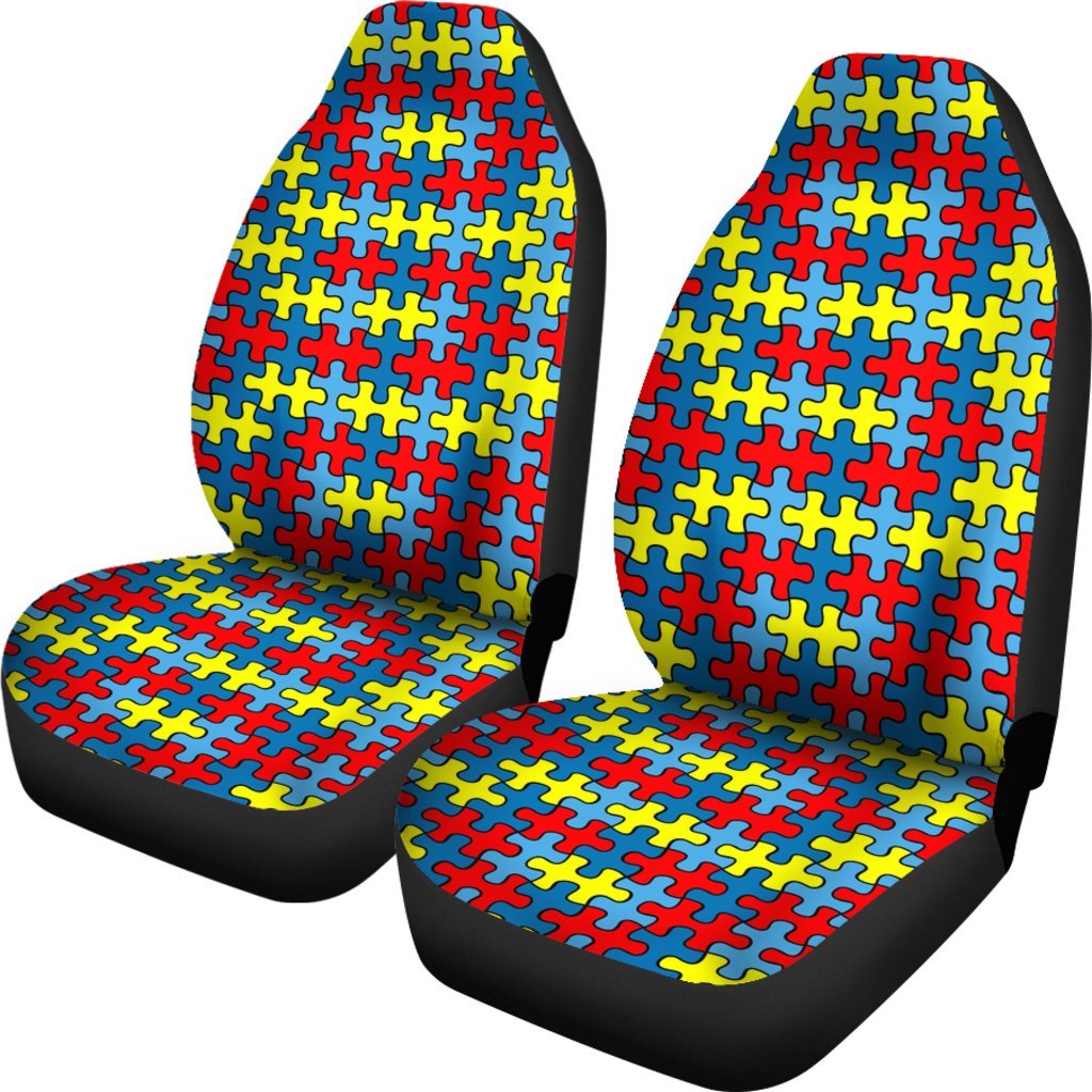 Merchandise Autism Awareness Universal Fit Car Seat Cover-grizzshop