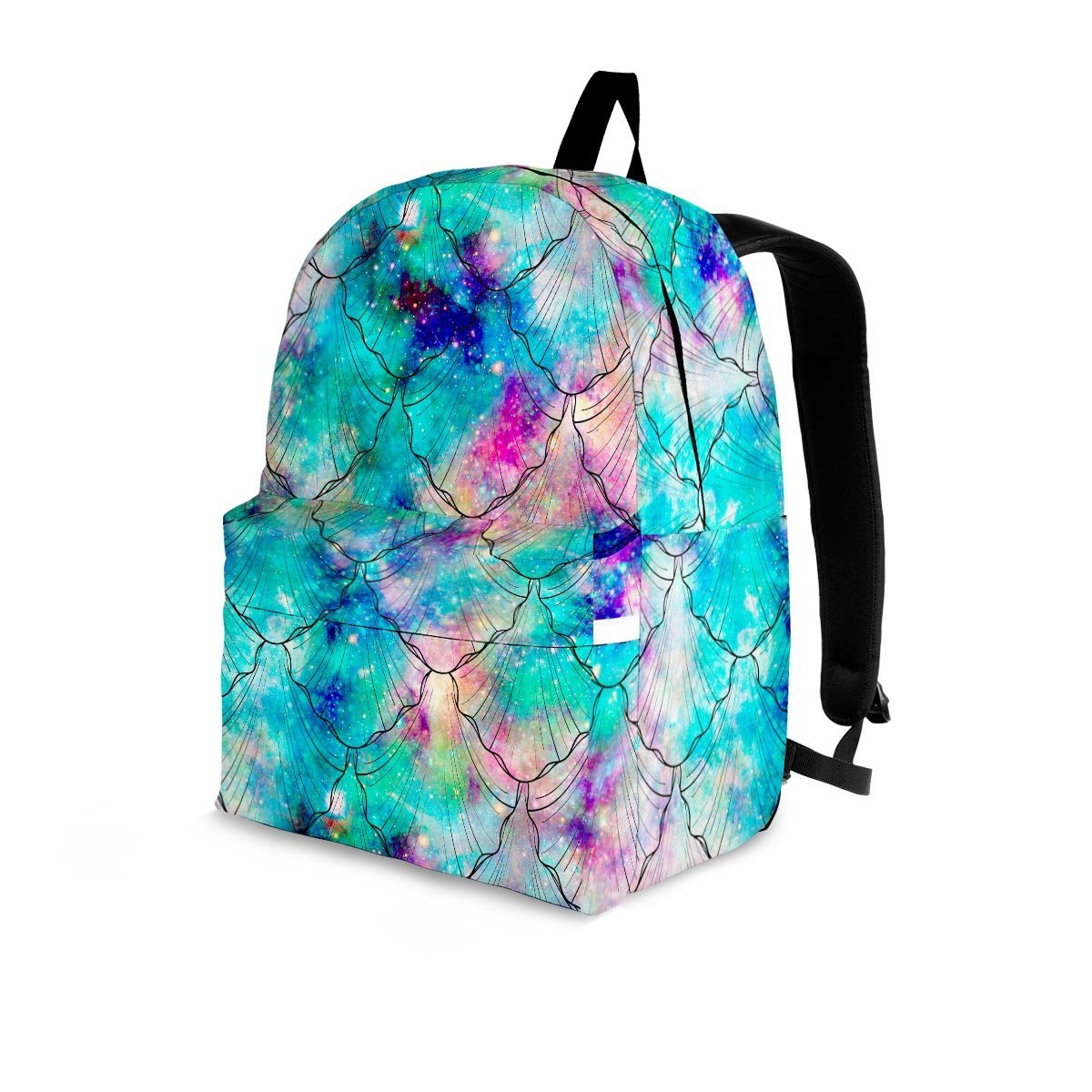 Mermaid Galaxy Print Backpack-grizzshop