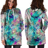 Mermaid Galaxy Print Hoodie Dress-grizzshop