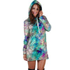 Mermaid Galaxy Print Hoodie Dress-grizzshop